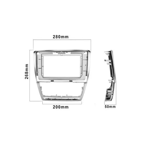 Rama Navigatie 10" cu cablaj si modul canbus compatibila Skoda Octavia II 2009-2013 / GR1 — imaginea 3