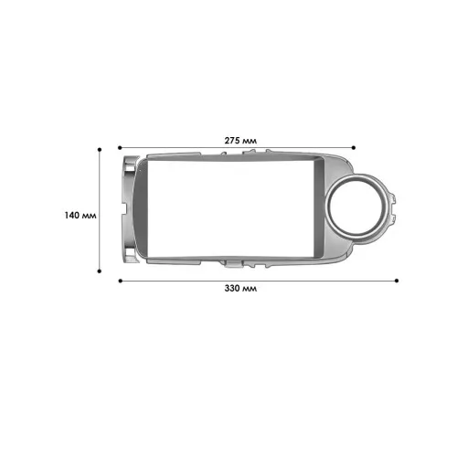 Rama Navigatie 9" cu cablaj compatibila Toyota Yaris P13 2011-2018 / GR1 — imaginea 5
