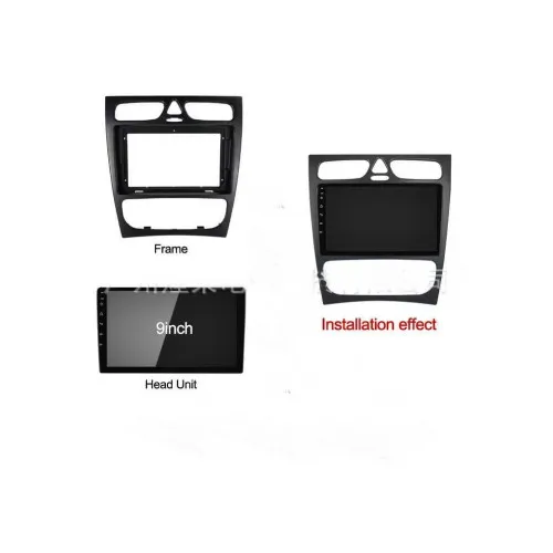Rama Navigatie 9" cu cablaj si modul canbus compatibila Mercedes C-Class W203 2000 - 2004 GR2 — imaginea 6