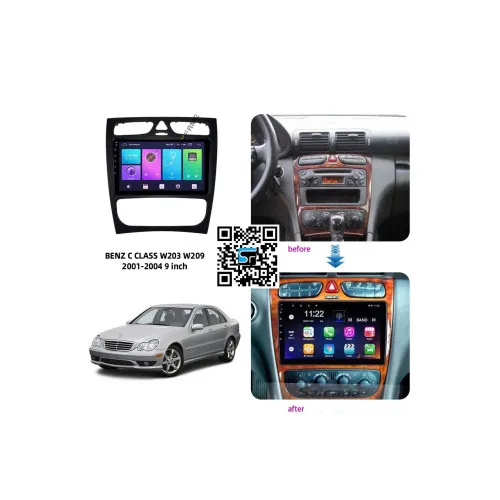 Rama Navigatie 9" cu cablaj si modul canbus compatibila Mercedes C-Class W203 2000 - 2004 GR2 — imaginea 2