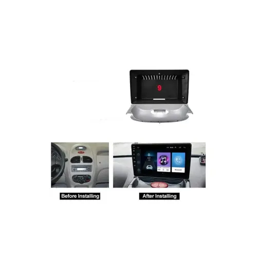 Rama Navigatie 9" cu cablaj si modul canbus compatibila Peugeot 206 1998-2009 GR3 — imaginea 3
