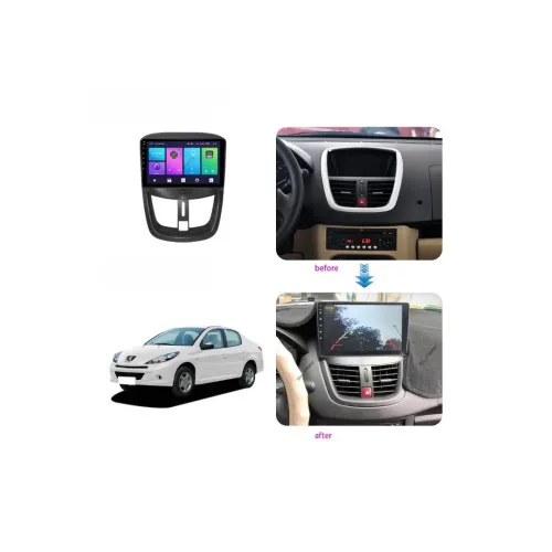 Rama Navigatie 9" cu cablaj si modul canbus compatibila Peugeot 207 2006-2015 / GR2 — imaginea 6