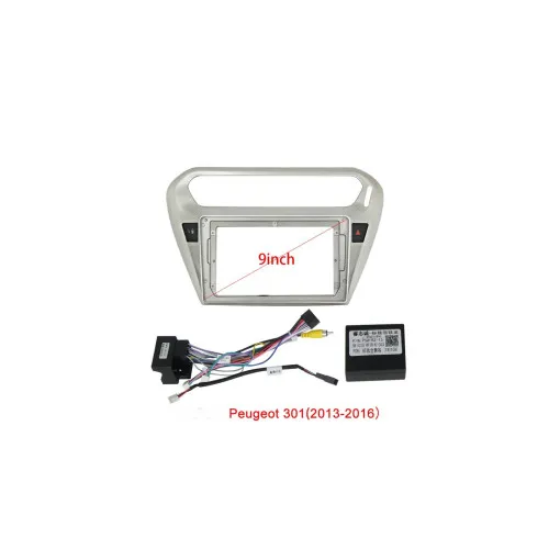 Rama Navigatie 9" cu cablaj si modul canbus compatibila Peugeot 301 2012-> GR2 — imaginea 4