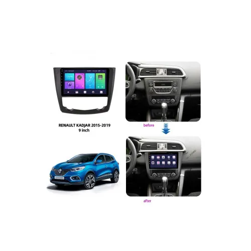 Rama Navigatie 9" cu cablaj si modul canbus compatibila Renault Kadjar 2015-2018 / GR2 — imaginea 3