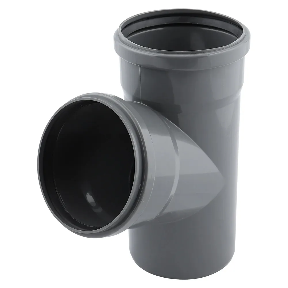 Ramificatie polipropilena, pentru scurgere, gri, D 110 x 50 mm, 67 grade