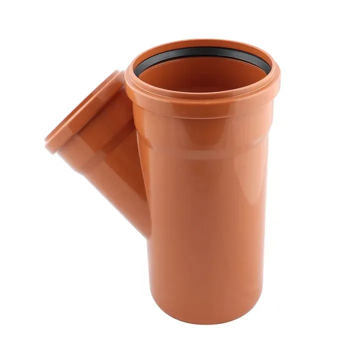 Ramificatie PVC cu inel, D 110 x 110 mm, 45 grade