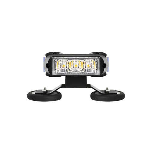 Rampa girofar LED COB stroboscopica 127 cm 12V-24V portocalie cu baza magnetica — imaginea 4