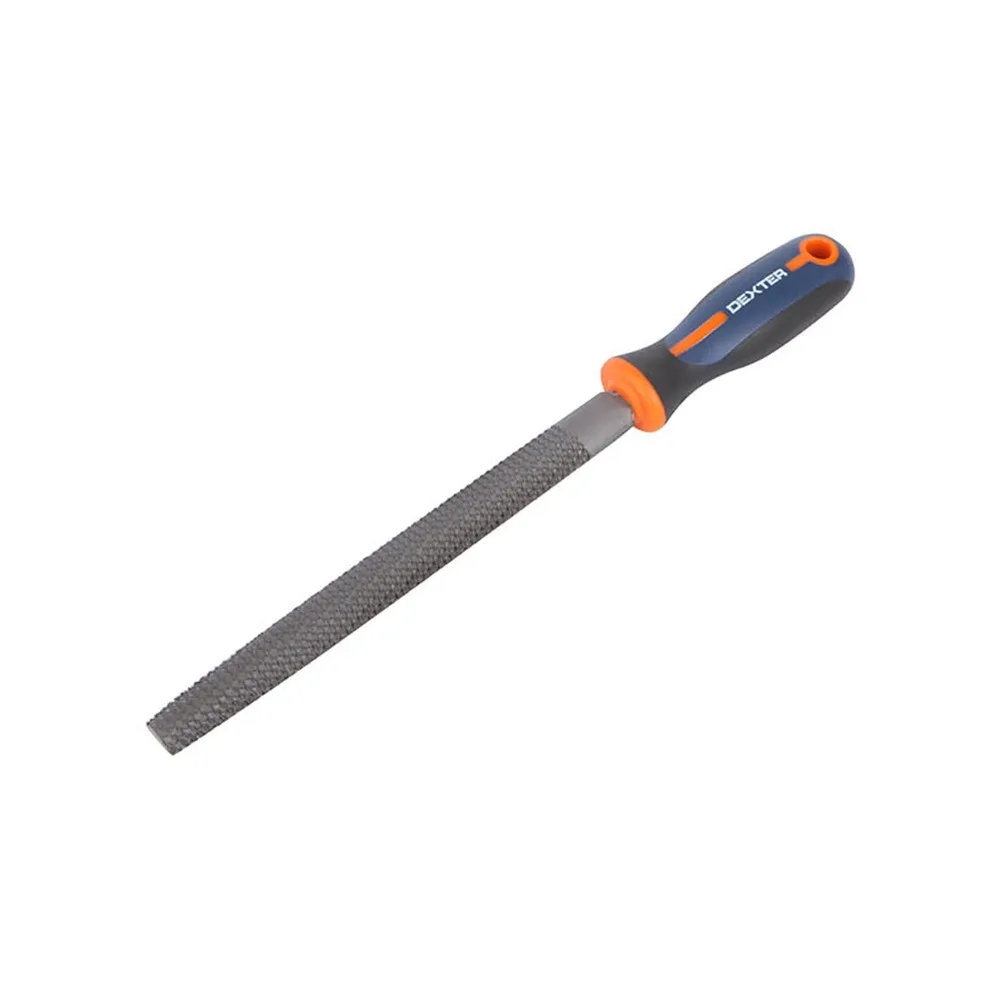 Raspila lemn Dexter, semirotunda, maner trimaterial, 200 mm