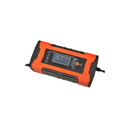 Redresor incarcator digital baterie auto 12V 10A si 24V 5A plumb acid cu functie inteligenta reparare impuls — imaginea 2