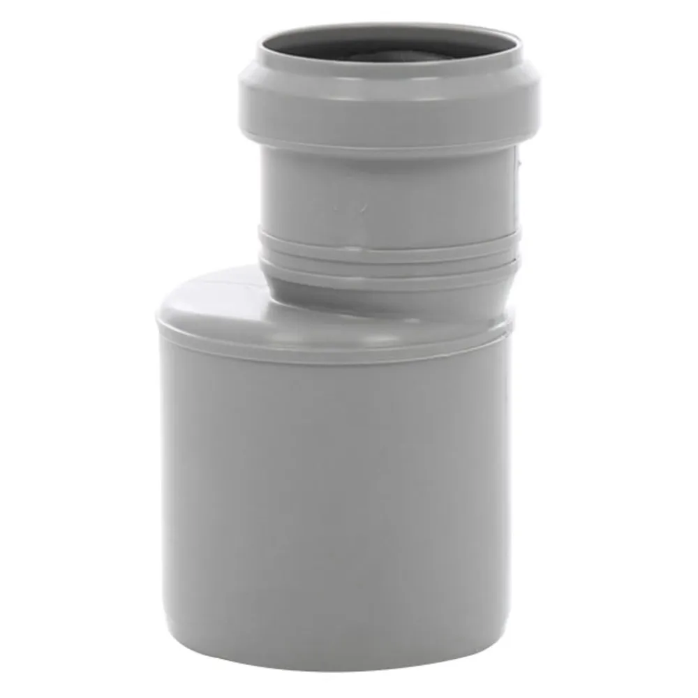 Reductie excentrica polipropilena, pentru scurgere, gri, D 75 mm - D 50 mm