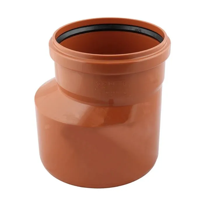 Reductie PVC, cu inel, D 250 x 200 mm, portocaliu