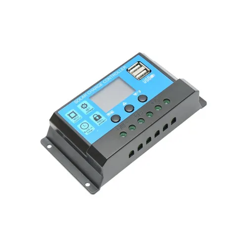 Regulator tensiune panou solar 10A 12V 24V cu 2 porturi USB — imaginea 2