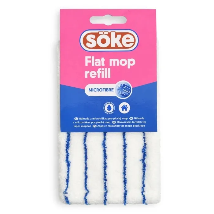 Rezerva mop plat rectangular Soke Economic Microwiper, 28 x 12 x 1.4 cm