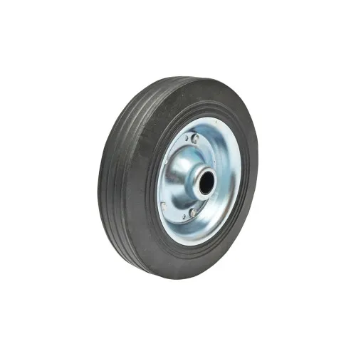 Roata de cauciuc 200X50mm cu janta metalica pentru roata de sprijin remorca prindere pe ax fi20mm — imaginea 2