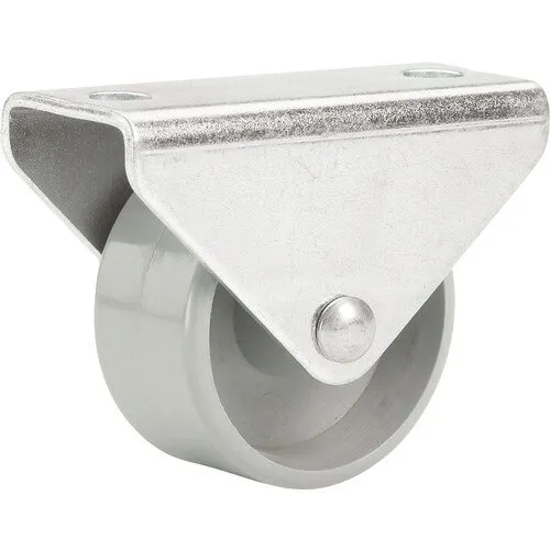 Roata metalica & poliamida Tarrox Ø15mm, placa fixare 30x17 mm, cu rulment, pachet 2 bucati