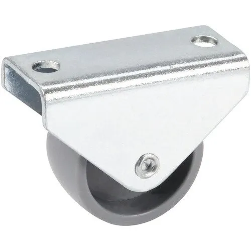 Roata metalica & poliamida Tarrox Ø30mm, placa fixare 45x21 mm, cu rulment