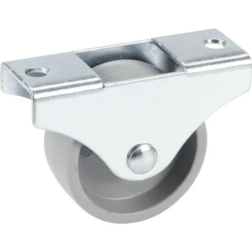 Roata metalica & poliamida Tarrox Ø45mm, placa fixare 67x24 mm, cu rulment