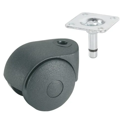 Roata mobila pivotanta Tarrox O40mm, bolt O8mm