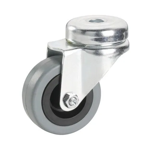 Roata pivotanta plastic & cauciuc plin Tarrox Ø50mm, fara placa fixare