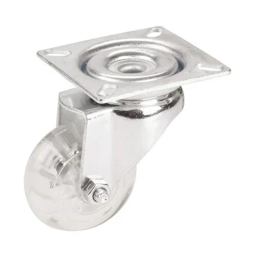 Roata pivotanta poliuretan Tarrox Ø50mm, placa fixare 60x60 mm, cu rulment
