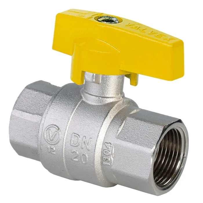 Robinet bila gaz Valvex Orion, filet interior - interior, fluture aluminiu, D 3/4"