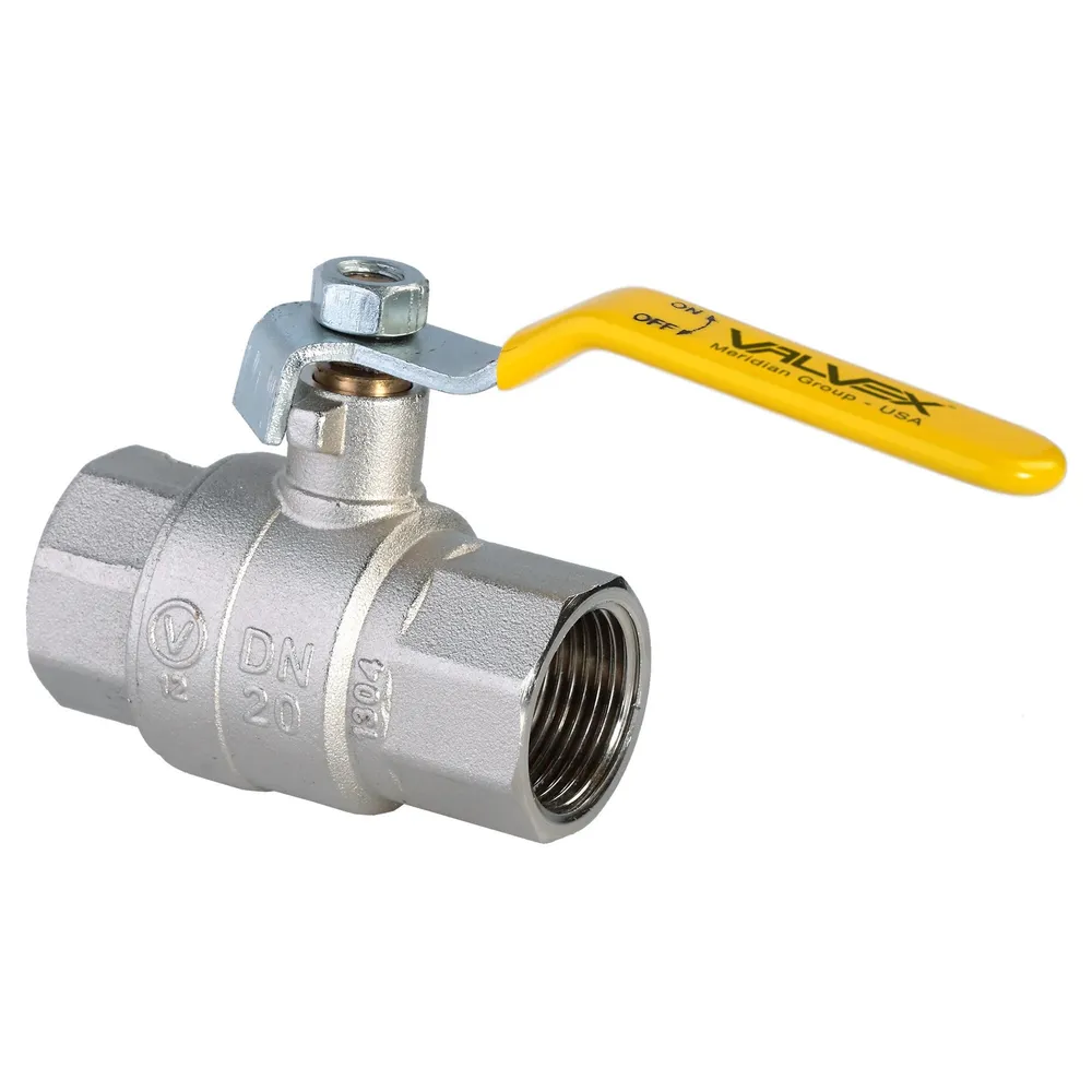 Robinet bila gaz, Valvex Orion, filet interior - interior, maneta aluminiu, D 3/4"