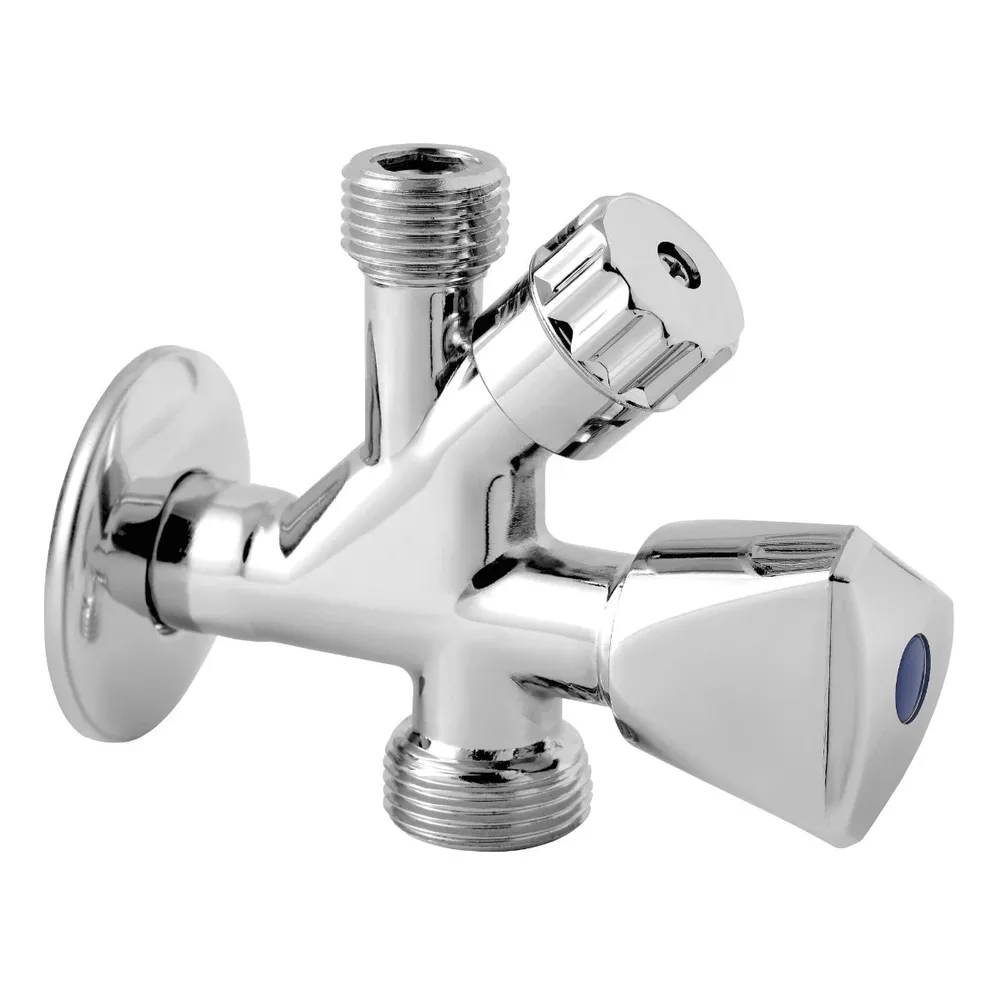 Robinet coltar combinat Ferro, alama, 1/2" x 3/4" x 1/2"