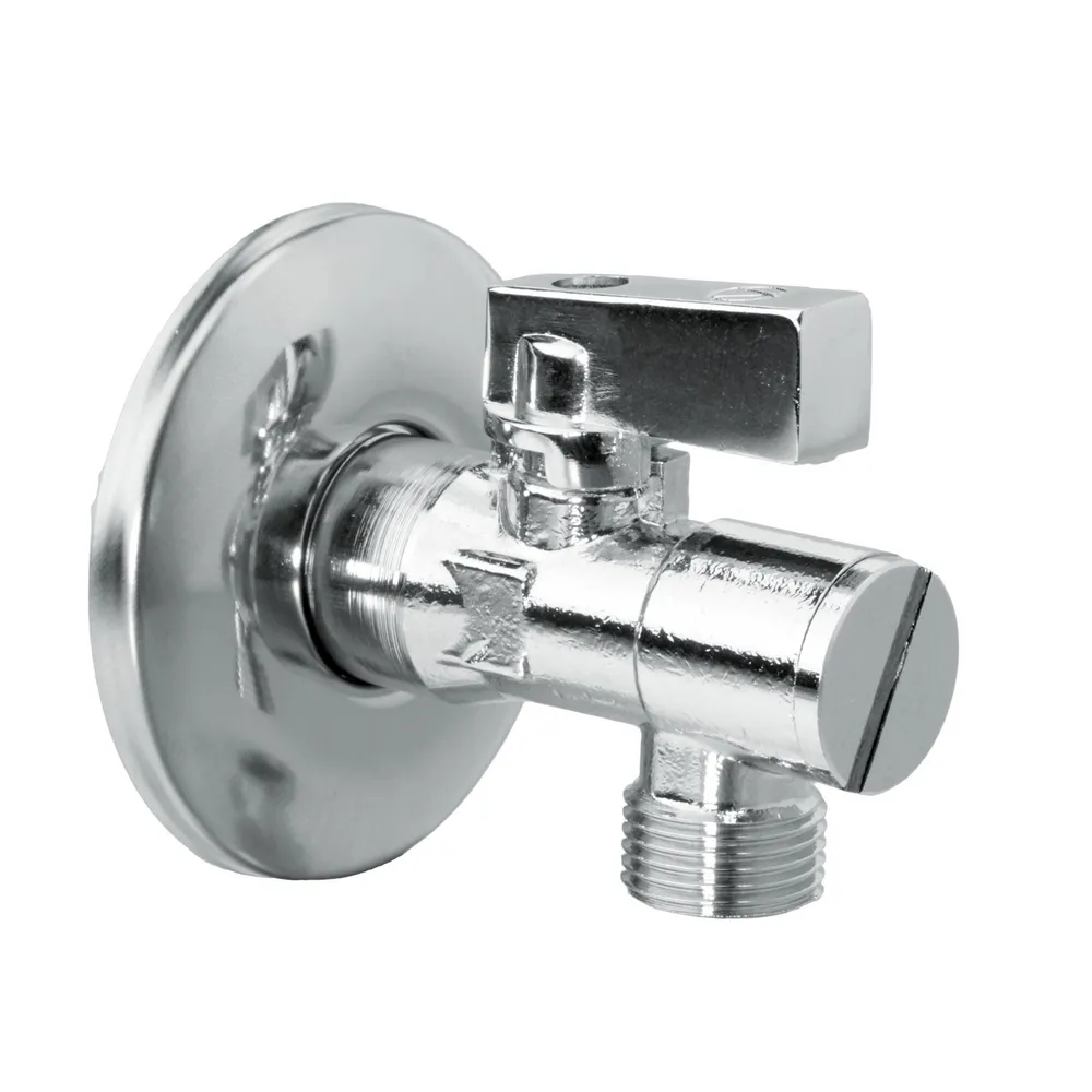 Robinet coltar Valvex, alama cromata, filet exterior, cu filtru, D 1/2" x 3/4"