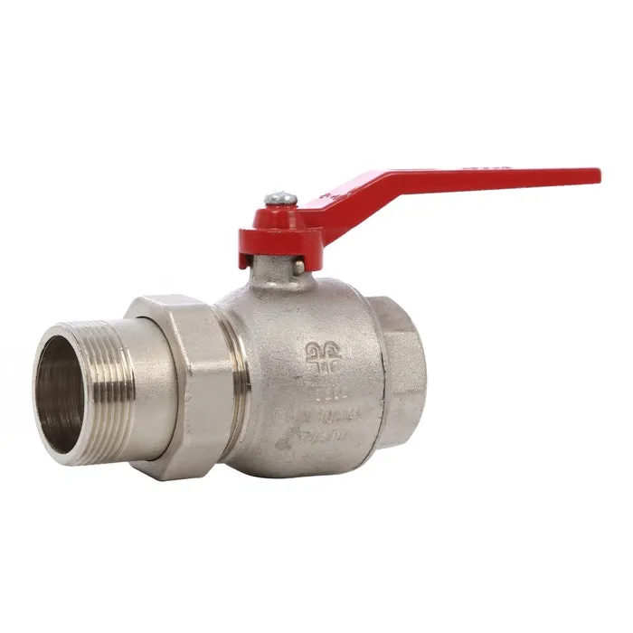 Robinet cu bila Fratelli Fortis 797M, cu olandez filet exterior, alama, 1 1/2", actionare maneta