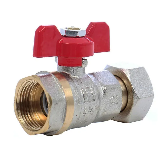 Robinet cu semiolandez, alama, 3/4", maner fluture