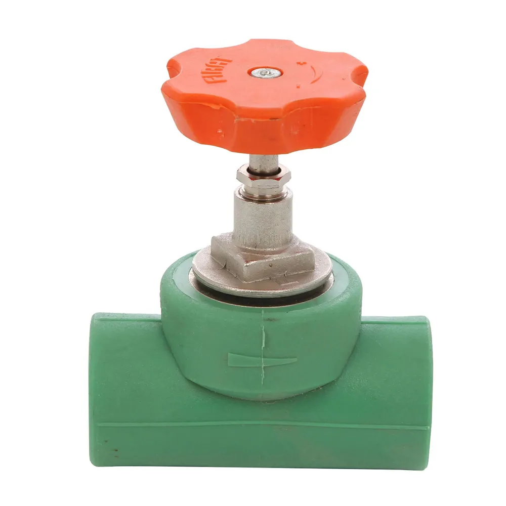 Robinet de trecere Firat, PPR verde, DN 32, maner rozeta