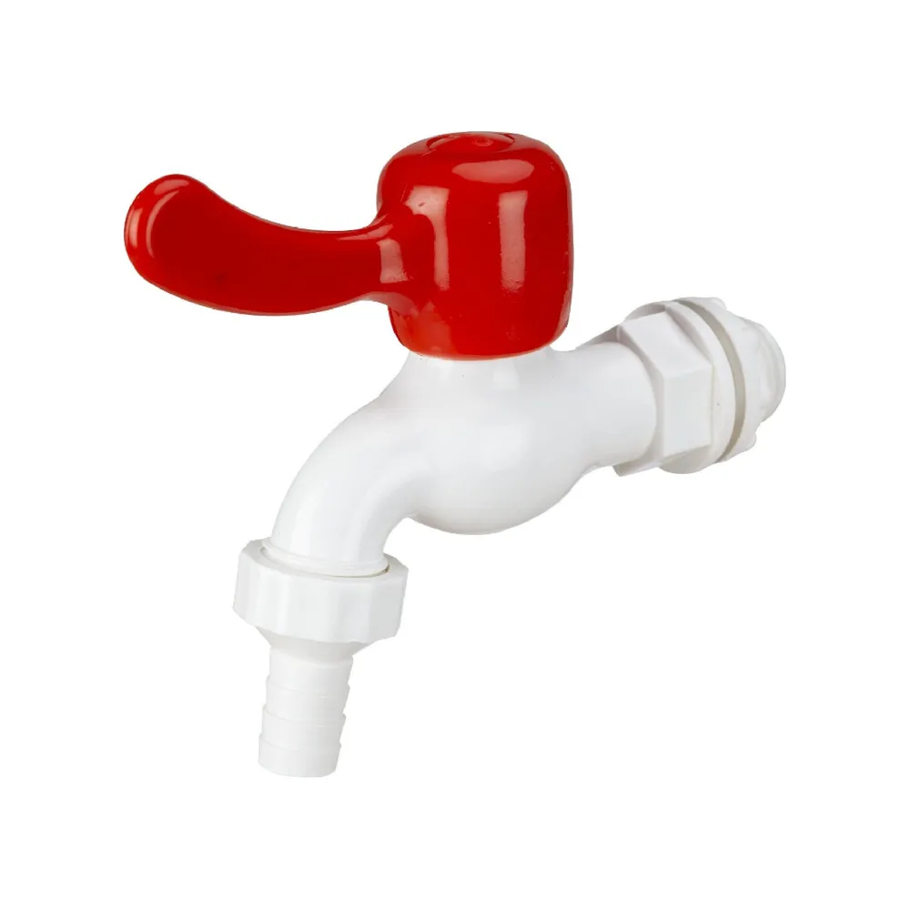 Robinet dublu, pvc, pentru rezervor plastic 1/2 ''
