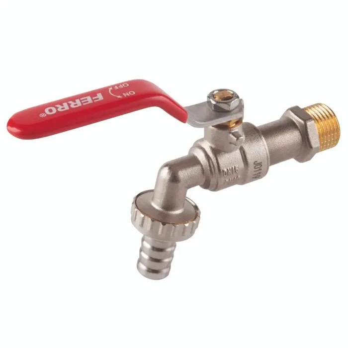 Robinet scurgere Ferro F-Comfort, alama, filet exterior, 1", PN10