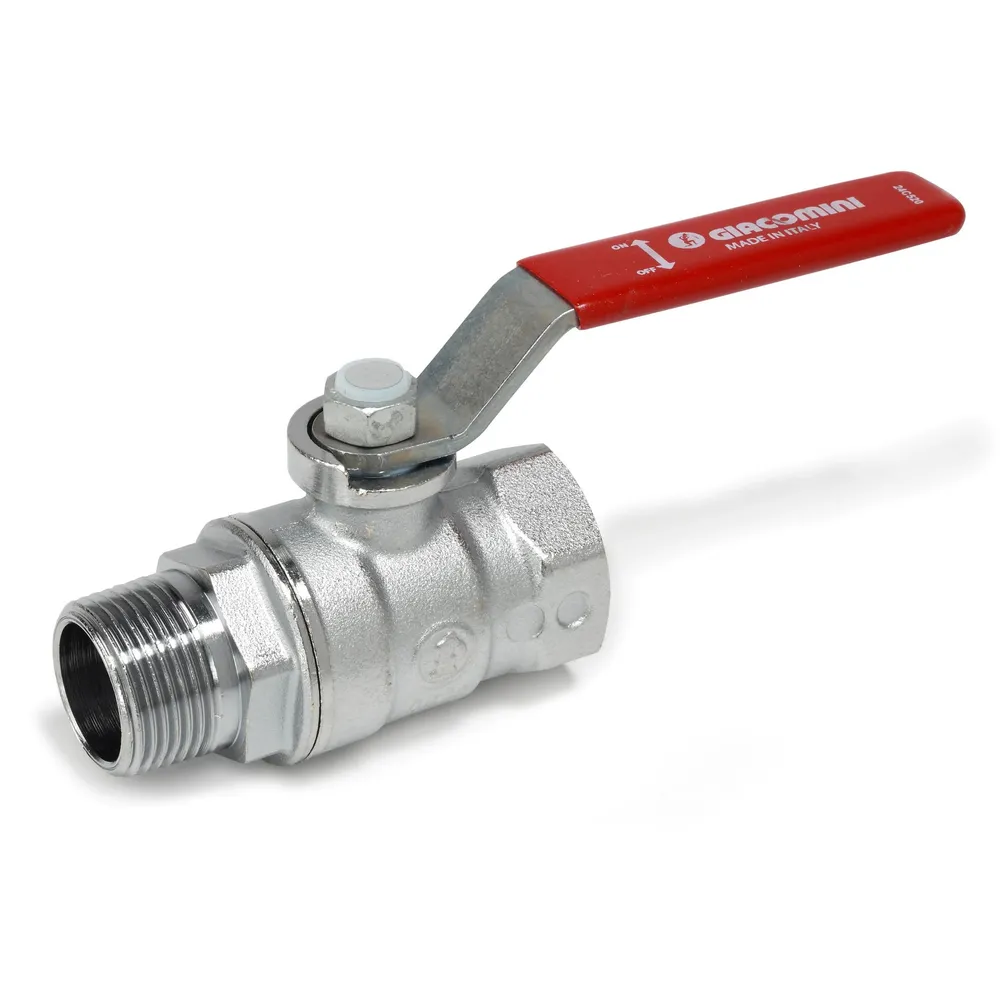 Robinet sfera Giacomini, alama cromata, filet interior - exterior, 1/2", actionare maneta