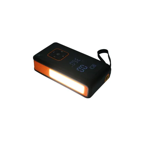 Robot pornire si compresor aer smart 80W 150 PSI, afisaj digital LED, baterie litiu 8000 mAh, baterie externa, lanterna LED, port USB/USB-C, accesorii incluse — imaginea 8