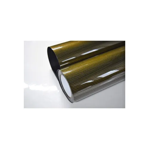 Rola folie carbon Auriu 9D PREMIUM 1,5mx16.8m / C9D-16GL