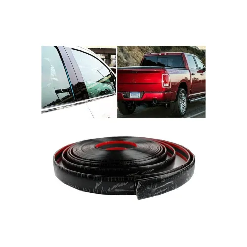 Rola ornament auto negru 8m x 40mm — imaginea 2