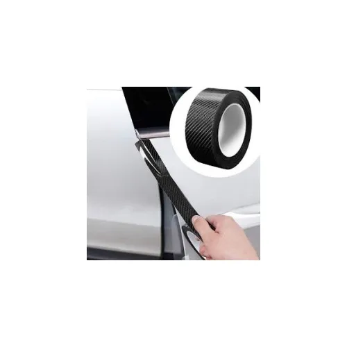 Rola protectie bandouri sau praguri autoadeziv carbon 5D 3cmx5m — imaginea 3