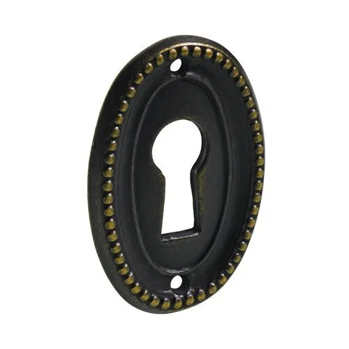 Rozeta decorativa pentru cheie Hettich 25x37 mm, otel maro