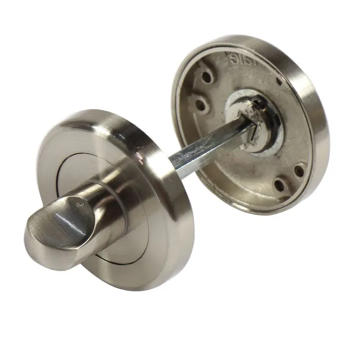 Rozeta rotunda pentru broasca baie, Yale, otel, nichel satinat, 54 mm, 2 buc / set