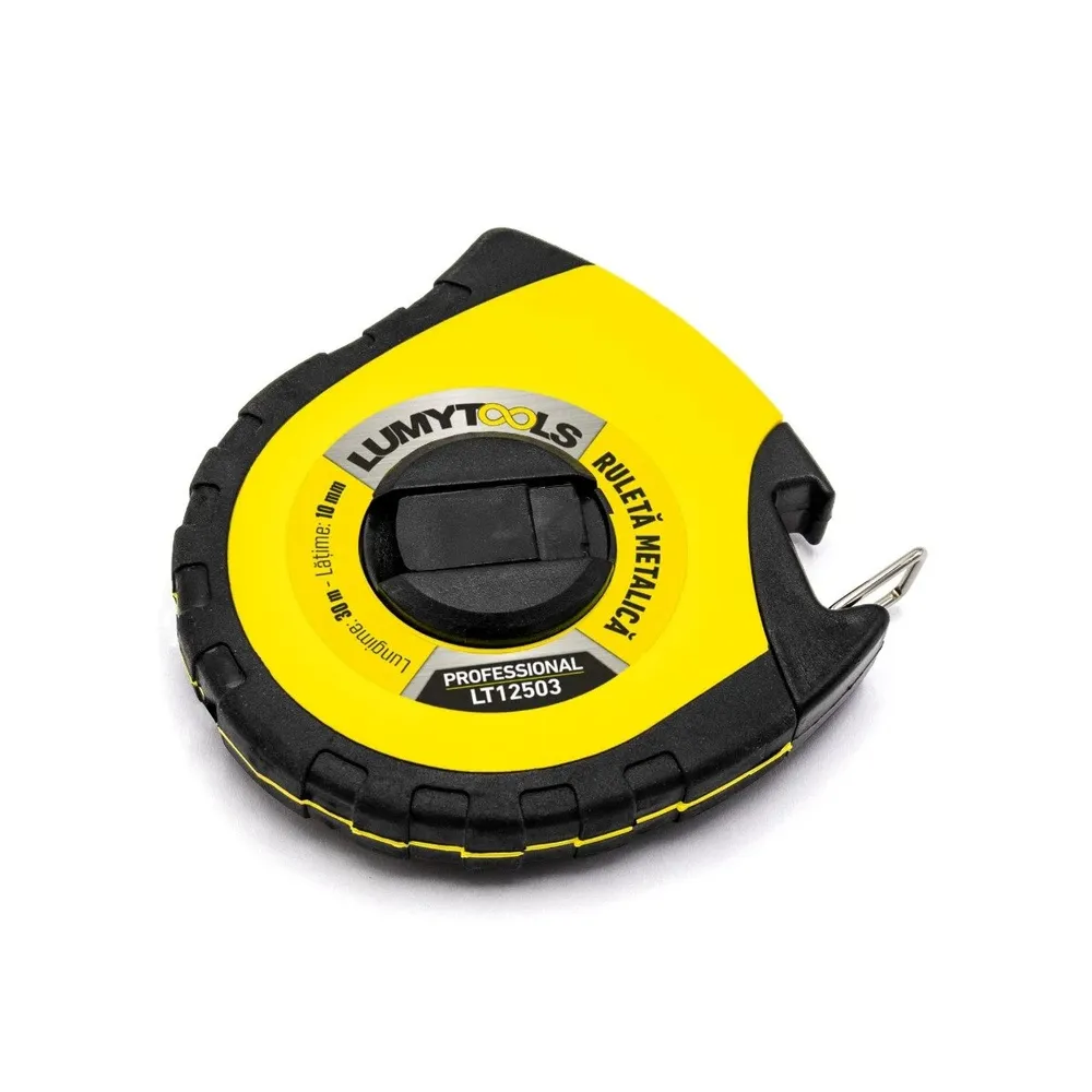 Ruleta cu banda metalica, Lumytools LT12503, 30 m