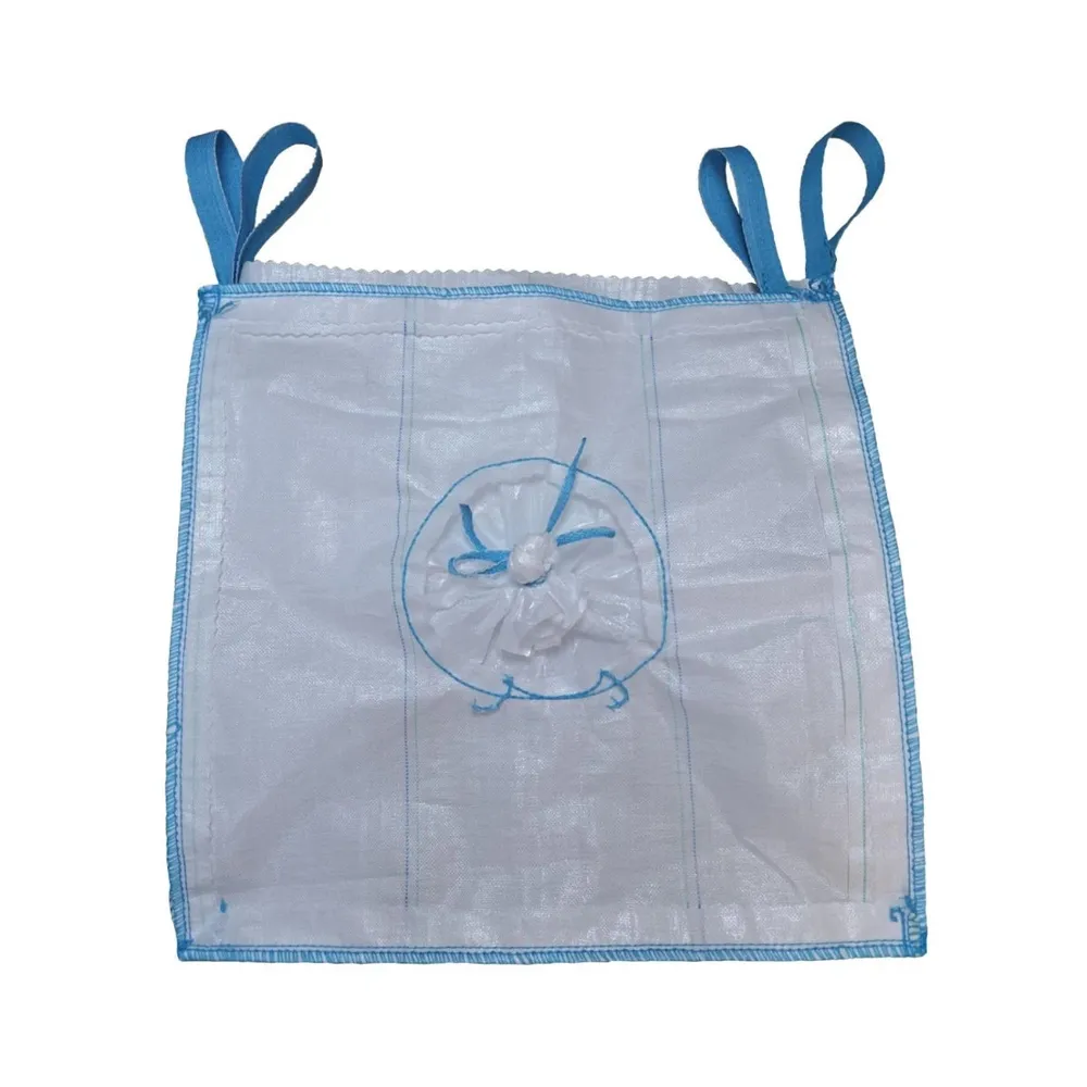 Sac rafie cu evacuare, 100 x 100 cm, polipropilena, alb, 1000 L