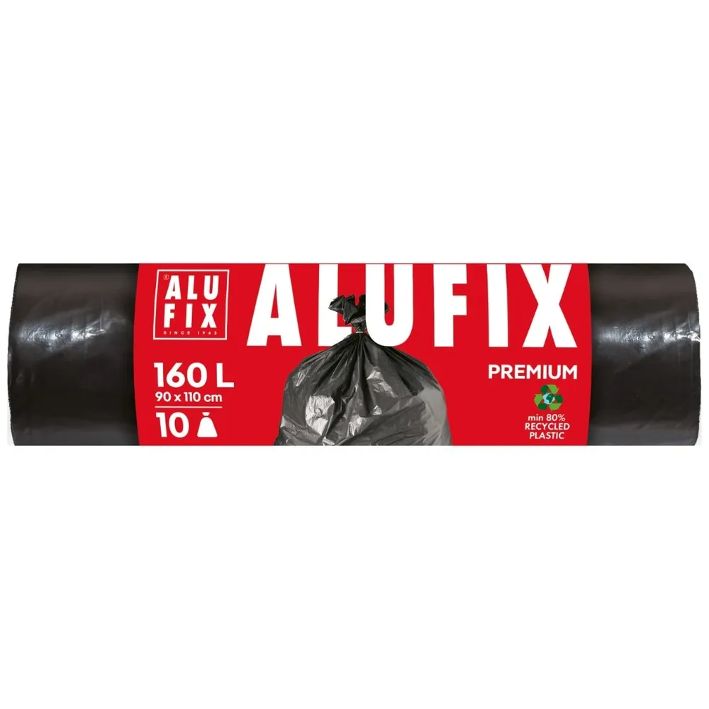 Saci menajeri / gunoi Alufix Professional, negru, 160L, 10 buc