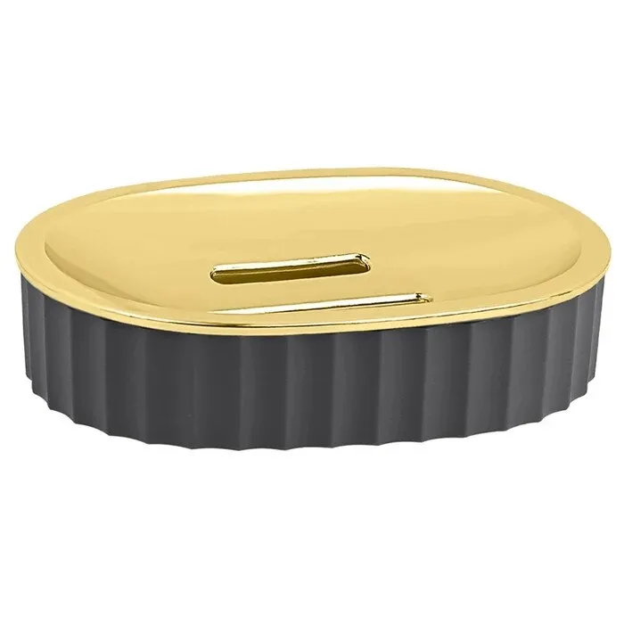 Sapuniera Okyanus Home Coliseum OKY-457-4, antracit + auriu