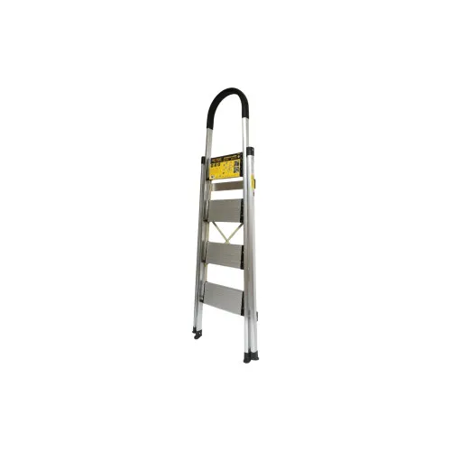 Scara aluminiu pliabila, 4 trepte antiderapante, inaltime 143cm, sarcina maxima 150Kg Crownman — imaginea 2