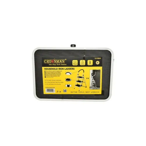 Scara metalica pliabila, 3 trepte cauciuc antiderapant, inaltime 127cm, sarcina maxima 150Kg Crownman — imaginea 7