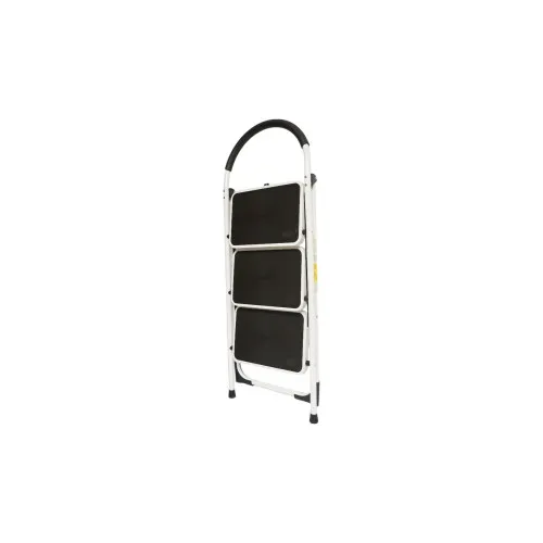 Scara metalica pliabila, 3 trepte cauciuc antiderapant, inaltime 127cm, sarcina maxima 150Kg Crownman — imaginea 2
