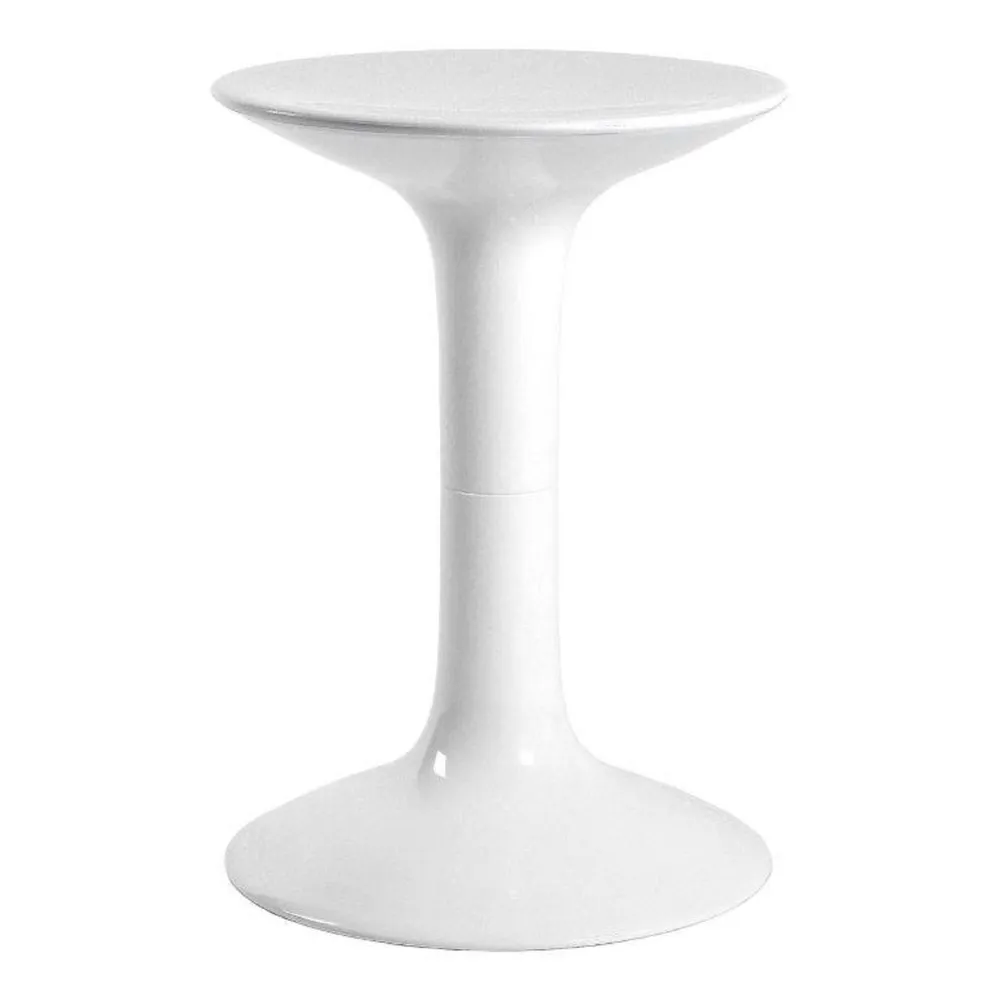 Scaun Millenium, cu sezut, din metal, alb/gri