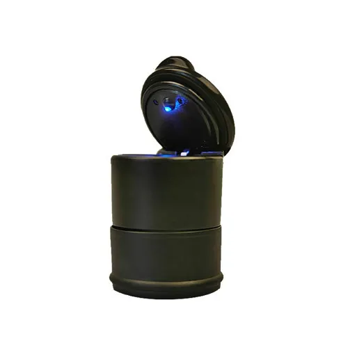 Scrumiera auto universala cu iluminare LED albastra