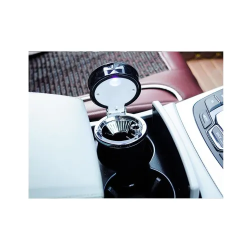 Scrumiera auto universala LED prindere grila ventilatie sau suport pahar — imaginea 6